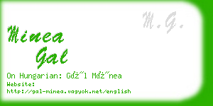 minea gal business card